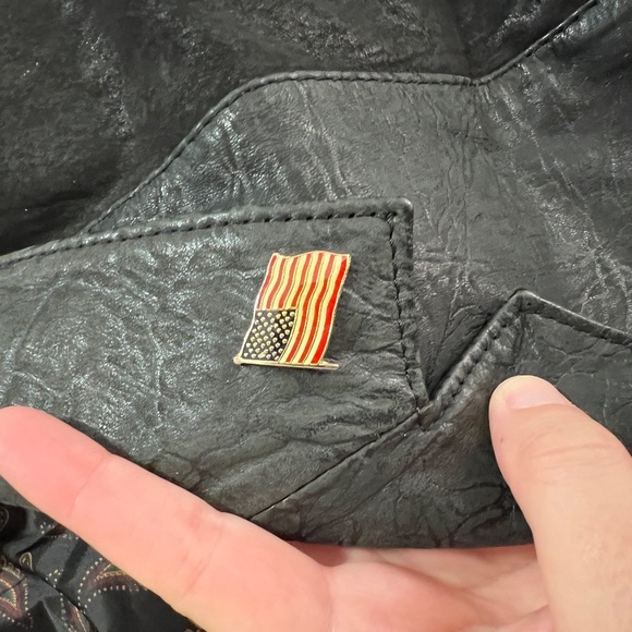 G-III Global Identity Leather Jacket Black Size Medium Vintage 80's 90's Cropped - Picture 5 of 8